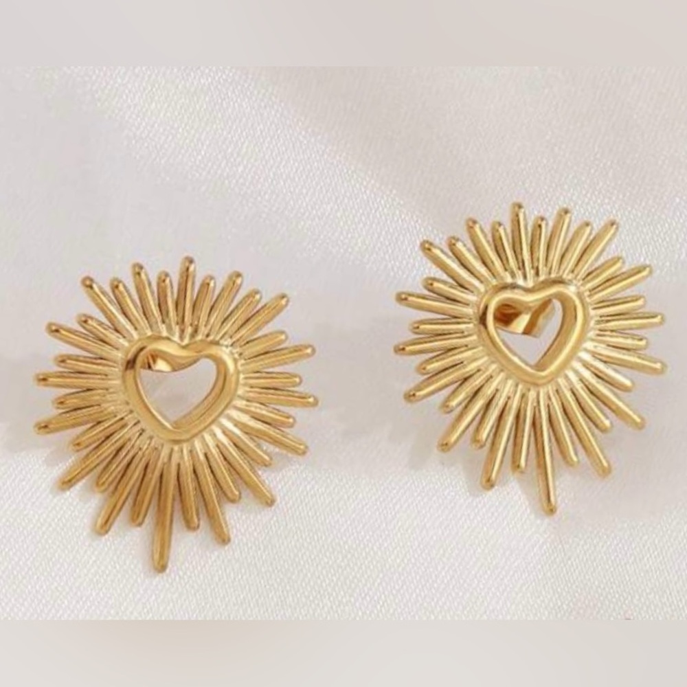 Radiant Sacred Heart~ of Jesus Immaculate Mary Burst Explode Catholic Steel Stud - Picture 16 of 16